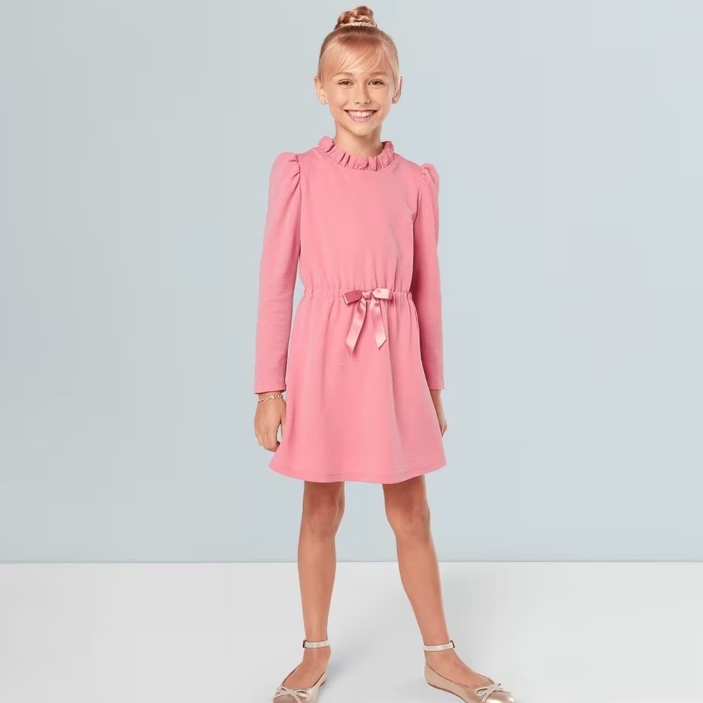 American Girl x Something Navy Rosy Radiance Puff-Sleeve Dress for Girls Medium